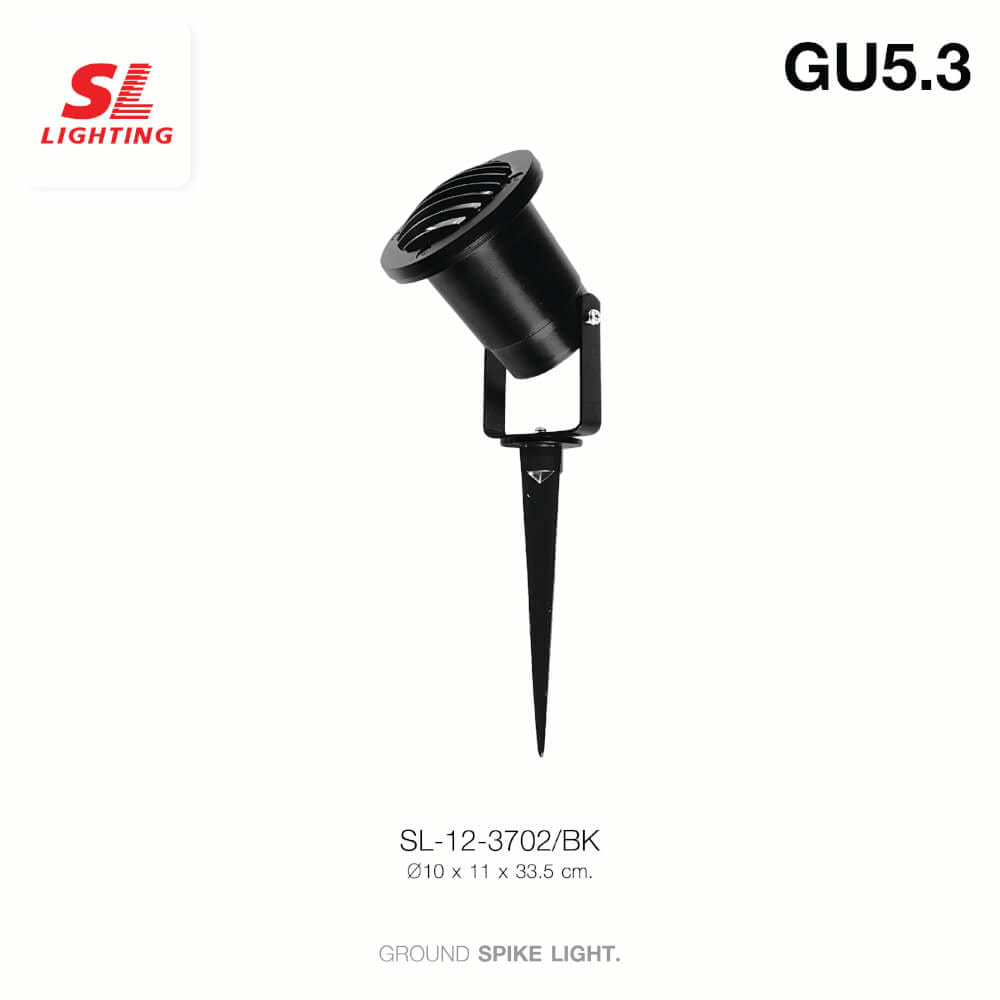 ไฟส่องต้นไม้ SL LIGHTING 3702 GU5.3 สีดำ
