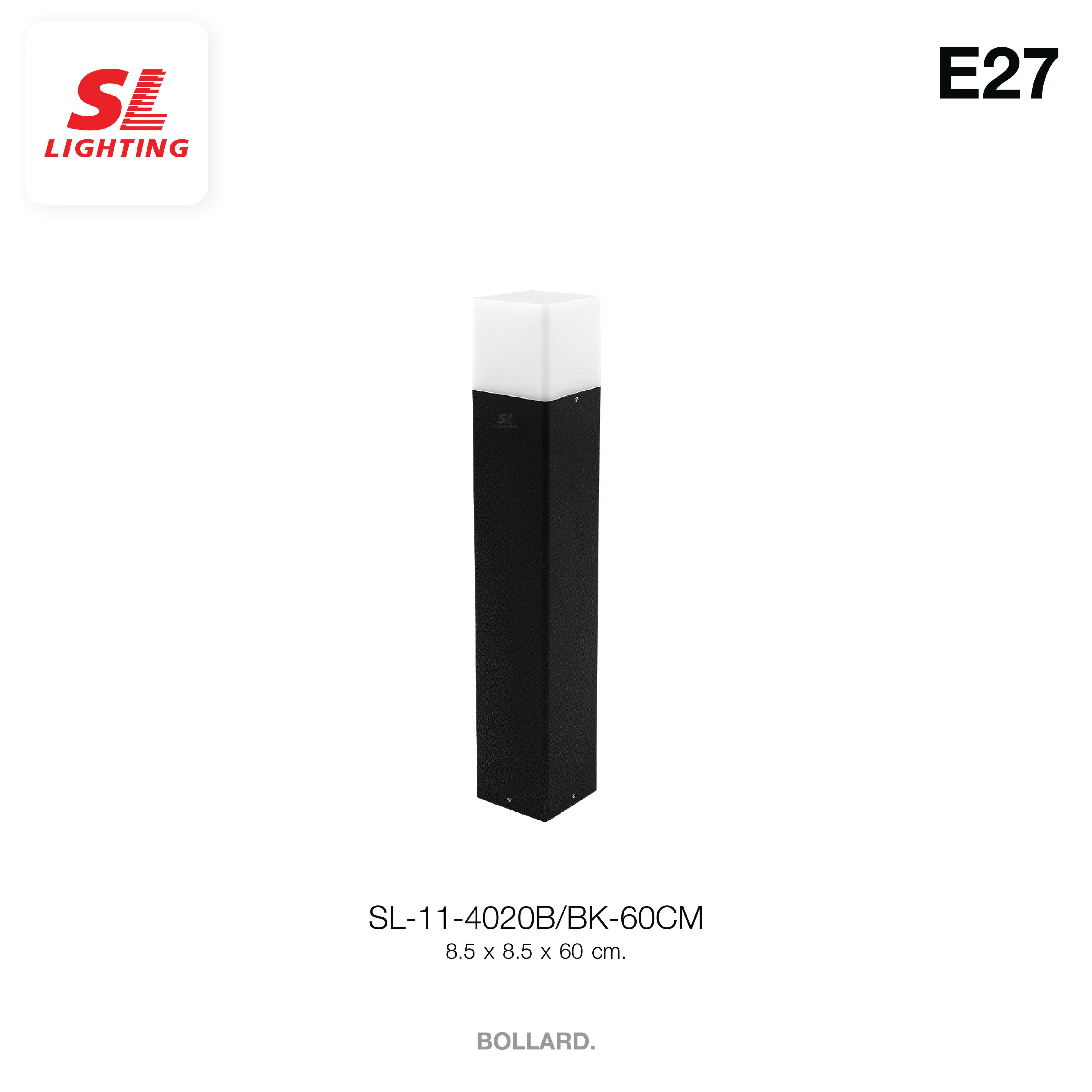 ไฟทางเดิน SL LIGHTING 4020B E27 30 ซม. สีดำ_2