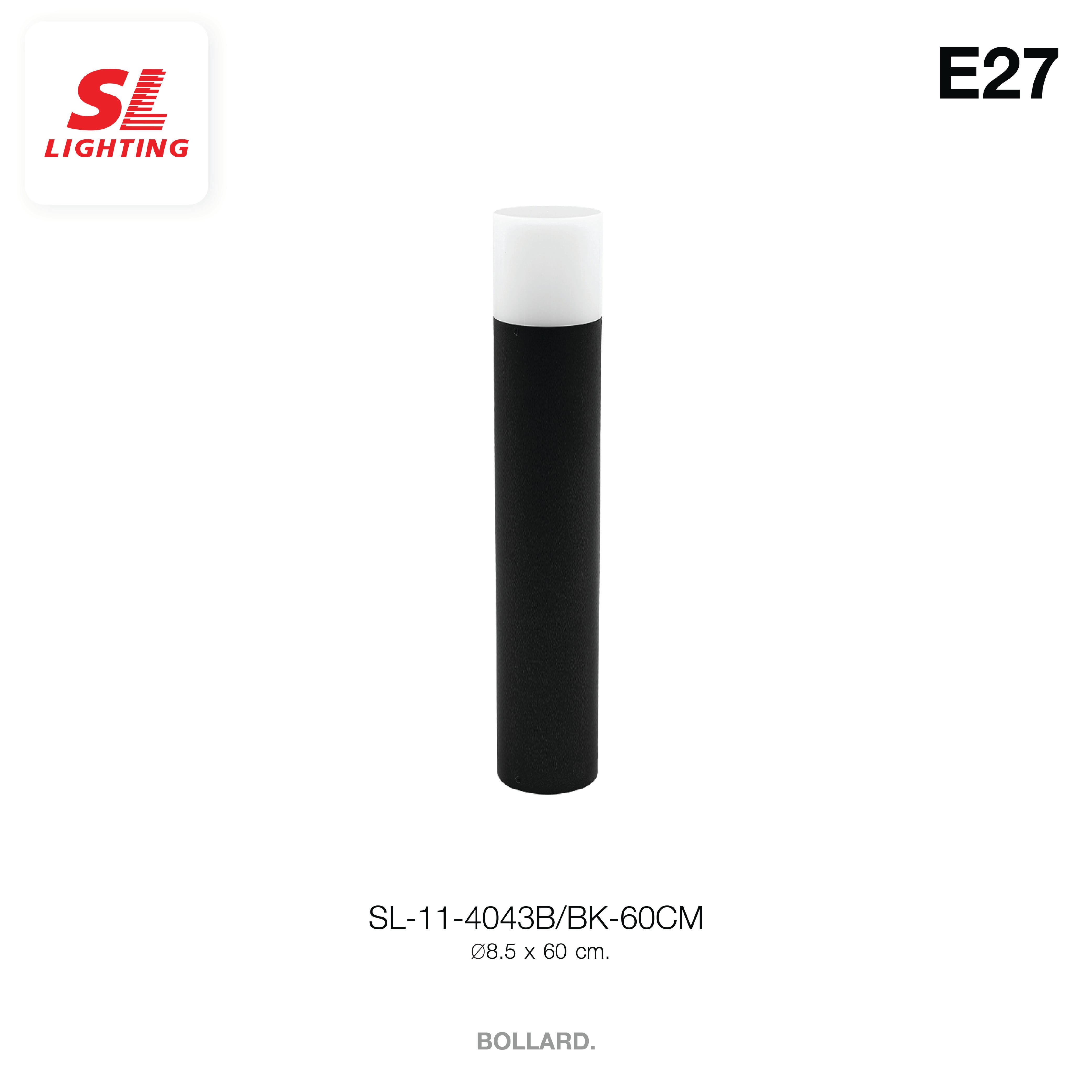 ไฟทางเดิน SL LIGHTING 4043B E27 30 ซม. สีดำ_2