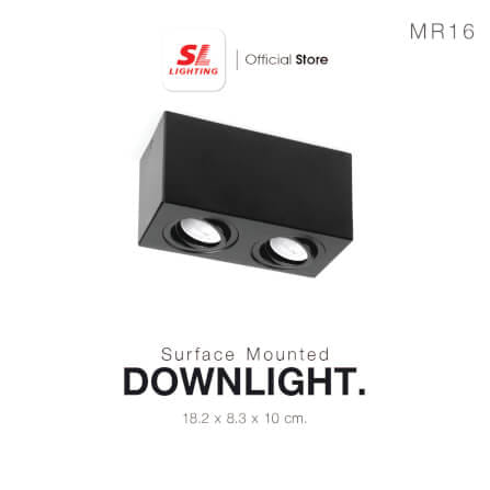 ดาวน์ไลท์ SL LIGHTING 564 สี่เหลี่ยม GU5.3 สีดำ_6