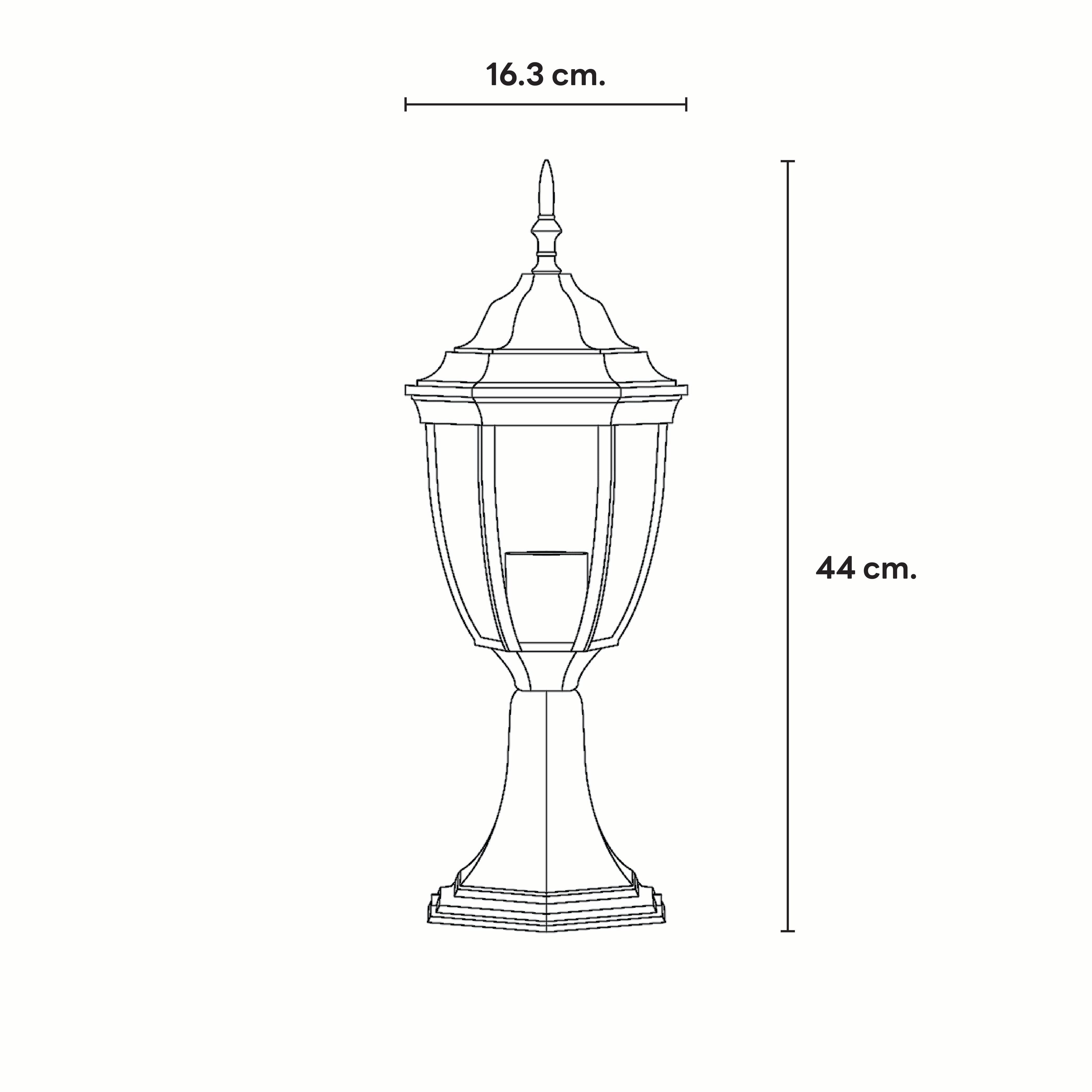 ไฟหัวเสา SL LIGHTING 5018S E27 ไซส์เล็ก สีดำ