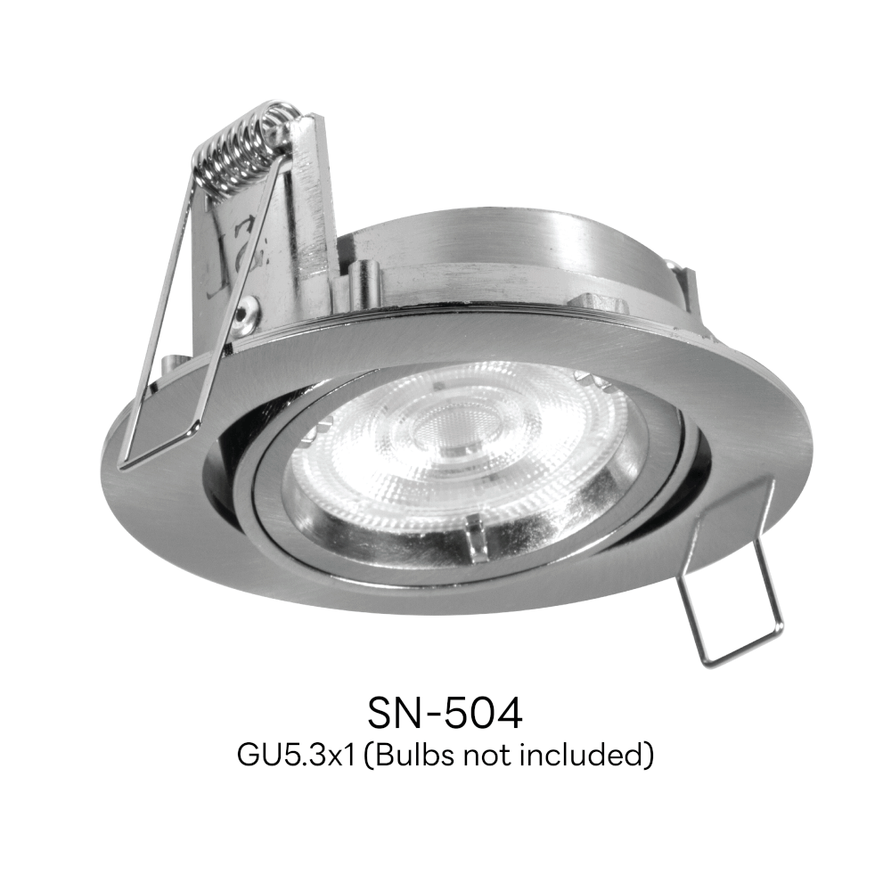 ดาวน์ไลท์ SL LIGHTING 504 ทรงกลม สีเงิน