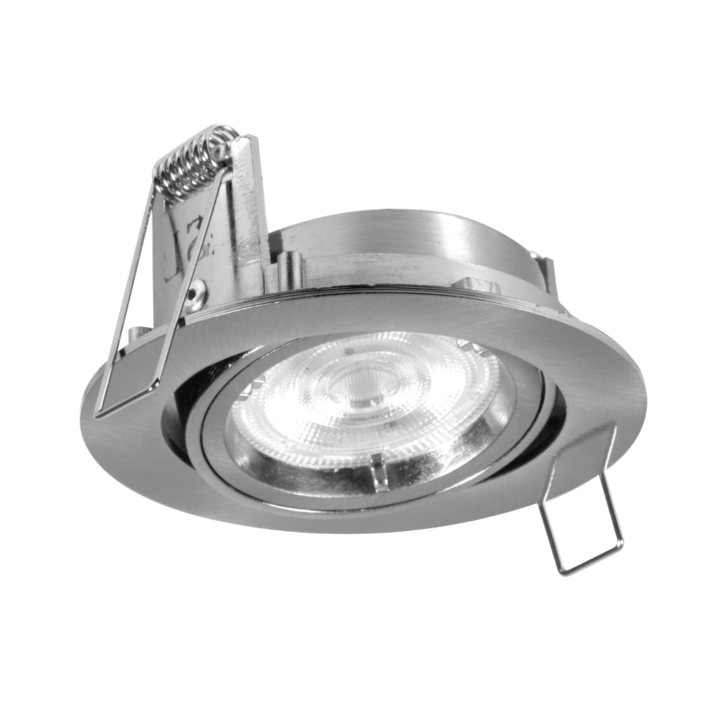 ดาวน์ไลท์ SL LIGHTING 504 ทรงกลม สีเงิน