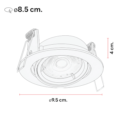 ดาวน์ไลท์ SL LIGHTING 504 ทรงกลม สีขาว_2