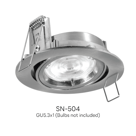 ดาวน์ไลท์ SL LIGHTING 504 ทรงกลม สีเงิน_1