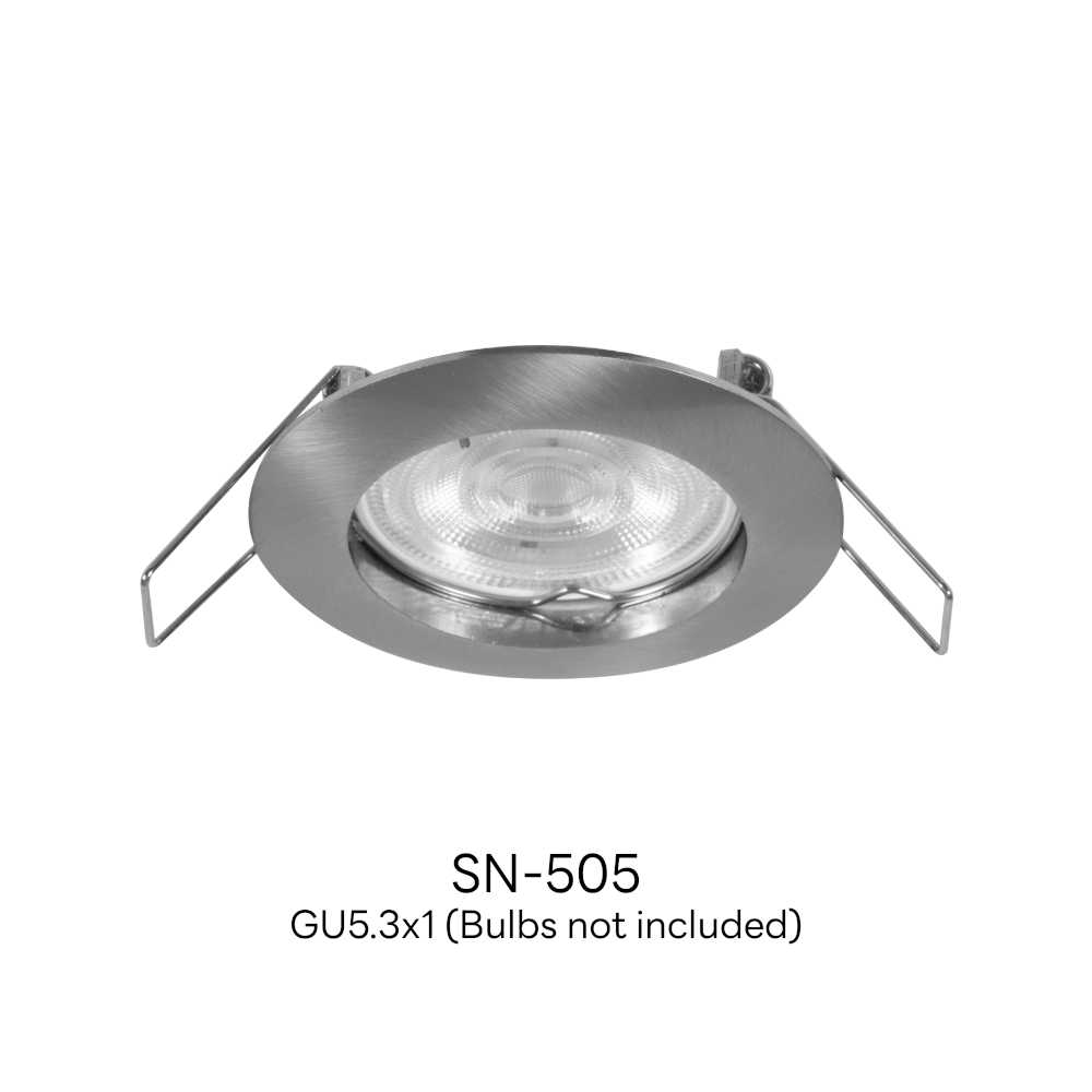 ดาวน์ไลท์ SL LIGHTING 505 ทรงกลม สีเงิน