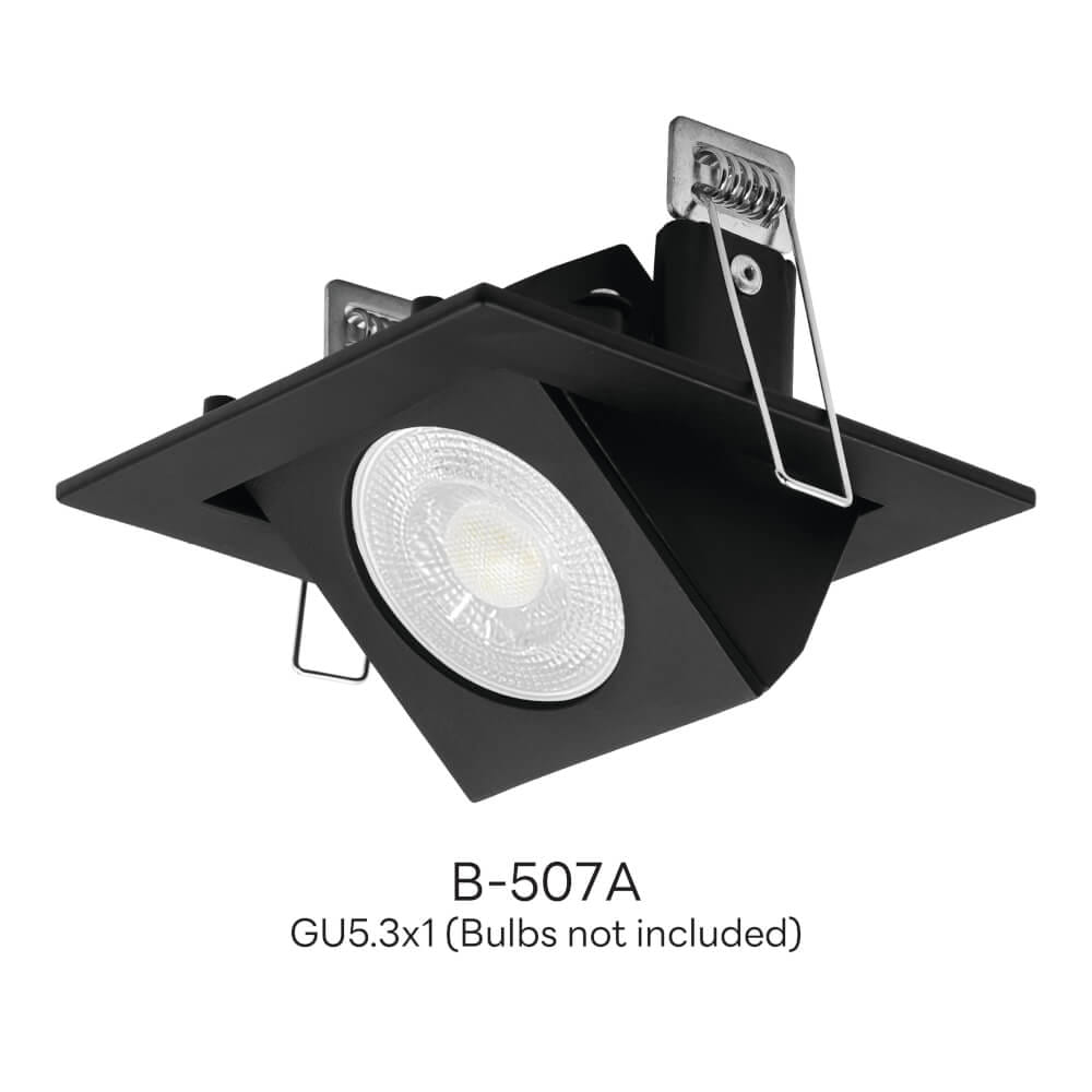 ดาวน์ไลท์ SL LIGHTING 507A ทรงสี่เหลี่ยม สีดำ