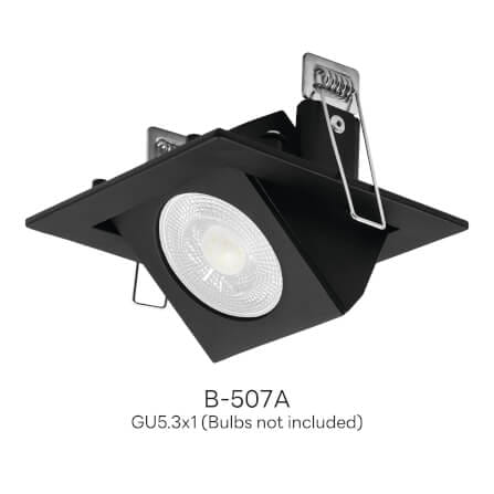 ดาวน์ไลท์ SL LIGHTING 507A ทรงสี่เหลี่ยม สีดำ_1