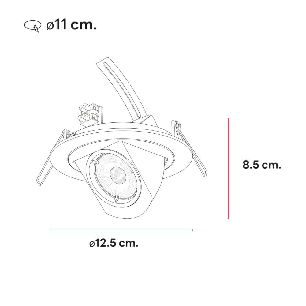 ดาวน์ไลท์ SL LIGHTING 512 ทรงกลม สีดำ