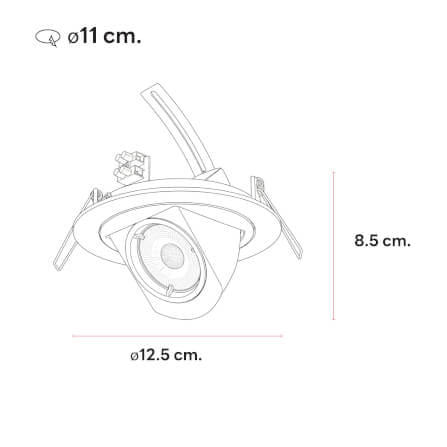ดาวน์ไลท์ SL LIGHTING 512 ทรงกลม สีดำ_2