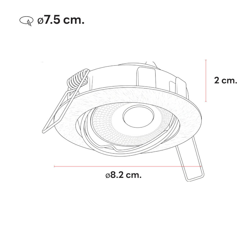ดาวน์ไลท์ SL LIGHTING 513 ทรงกลม สีเงิน