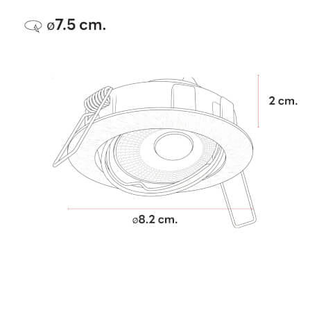 ดาวน์ไลท์ SL LIGHTING 513 ทรงกลม สีเงิน_2