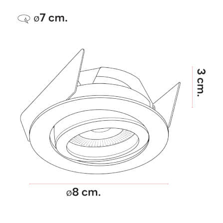 ดาวน์ไลท์ SL LIGHTING 529 ทรงกลม สีขาว_2