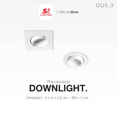 ดาวน์ไลท์ SL LIGHTING 529 ทรงกลม สีขาว_4