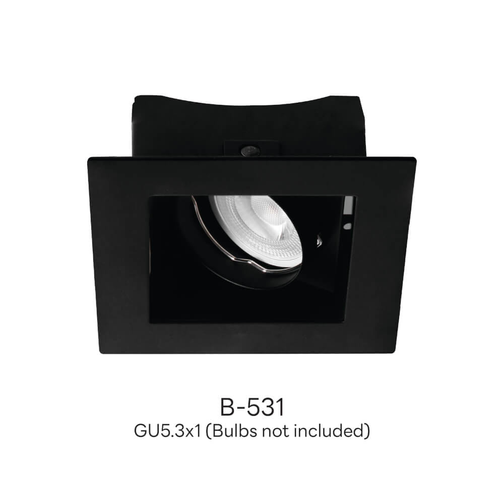 ดาวน์ไลท์ SL LIGHTING 531 ทรงสี่เหลี่ยม สีดำ
