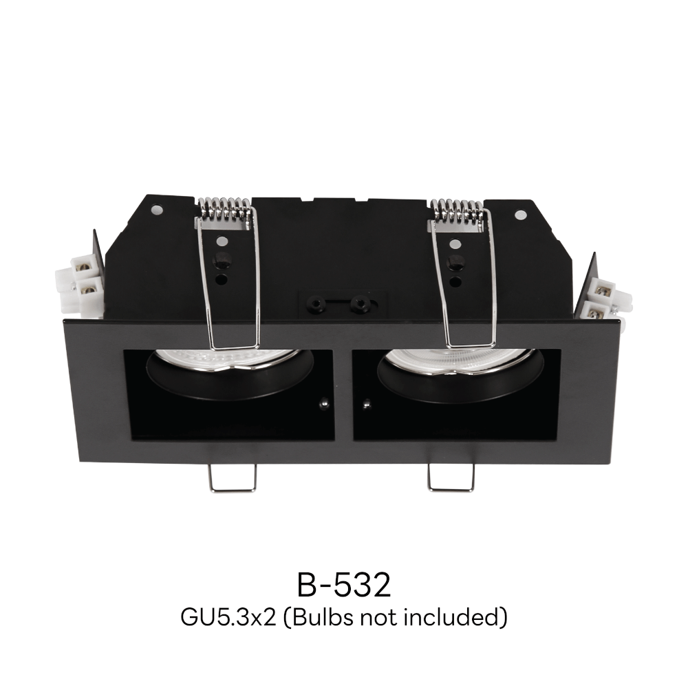 ดาวน์ไลท์ SL LIGHTING 532 ทรงสี่เหลี่ยม สีดำ