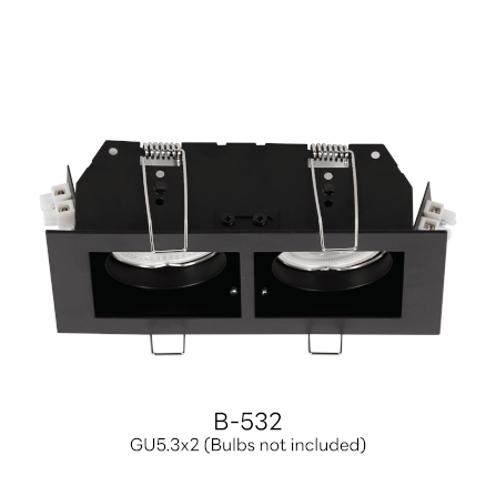 ดาวน์ไลท์ SL LIGHTING 532 ทรงสี่เหลี่ยม สีดำ_1