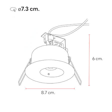 ดาวน์ไลท์ SL LIGHTING 538A สีขาว กลม_2