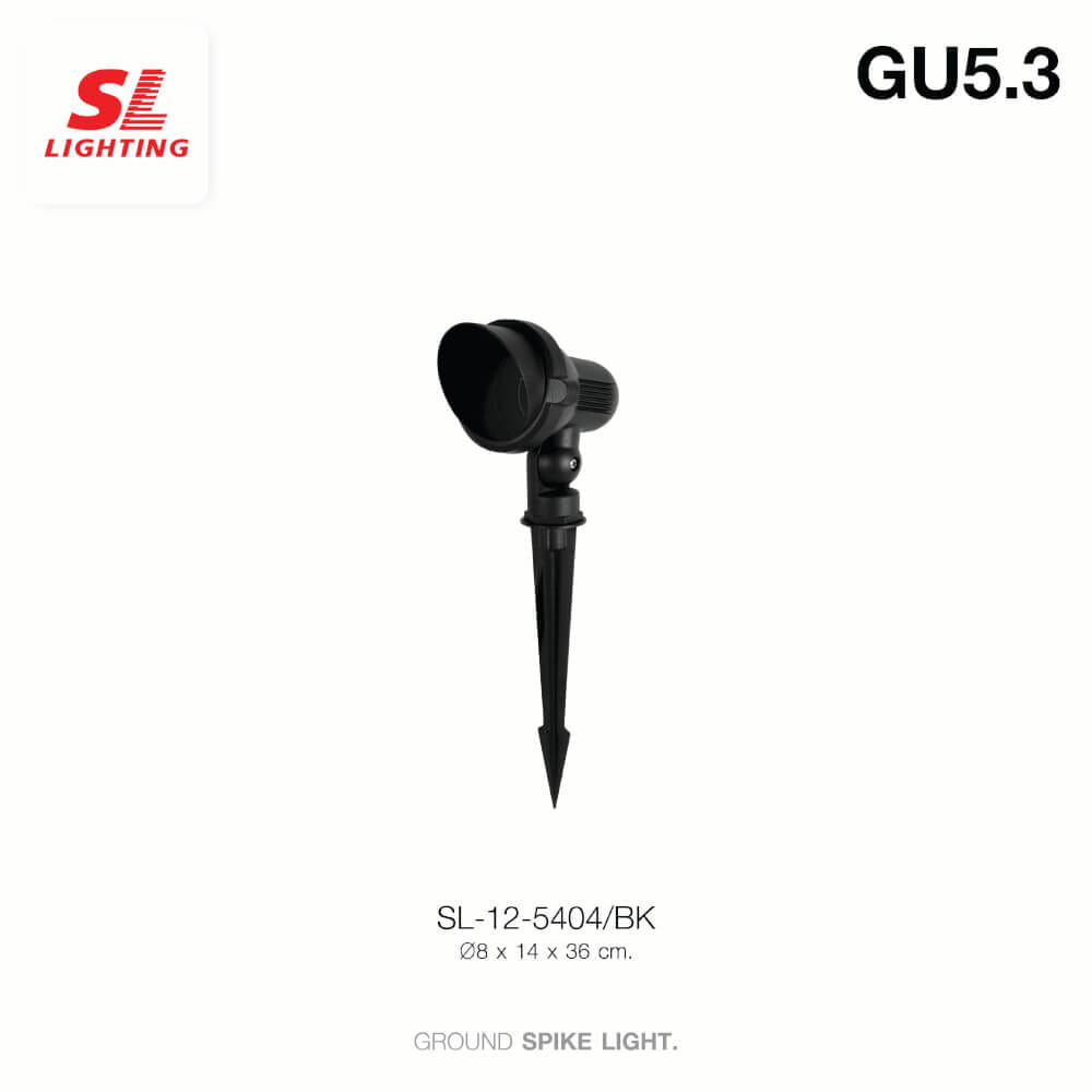 ไฟส่องต้นไม้ SL LIGHTING 5404 GU5.3 สีดำ
