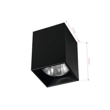 ดาวน์ไลท์ SL LIGHTING 551 สี่เหลี่ยม E27 สีดำ_1