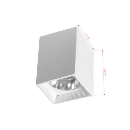 ดาวน์ไลท์ SL LIGHTING 551 สี่เหลี่ยม E27 สีขาว_1