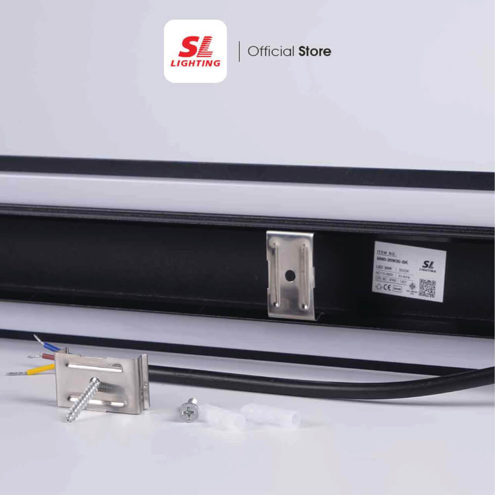 ไฟผนังภายนอก LED SL LIGHTING 5560 20 วัตต์ WARM WHITE สีดำ