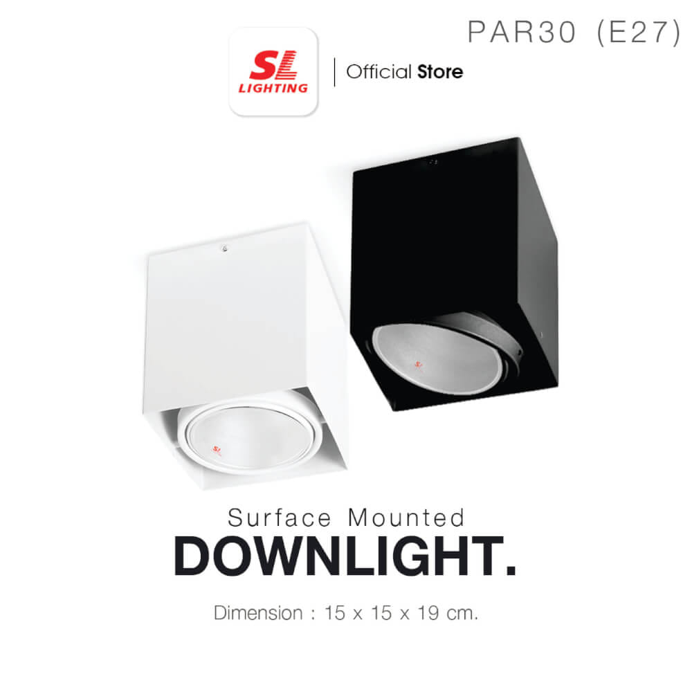 ดาวน์ไลท์ SL LIGHTING 557-1 กลม E27 สีดำ