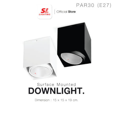 ดาวน์ไลท์ SL LIGHTING 557-1 กลม E27 สีดำ_3