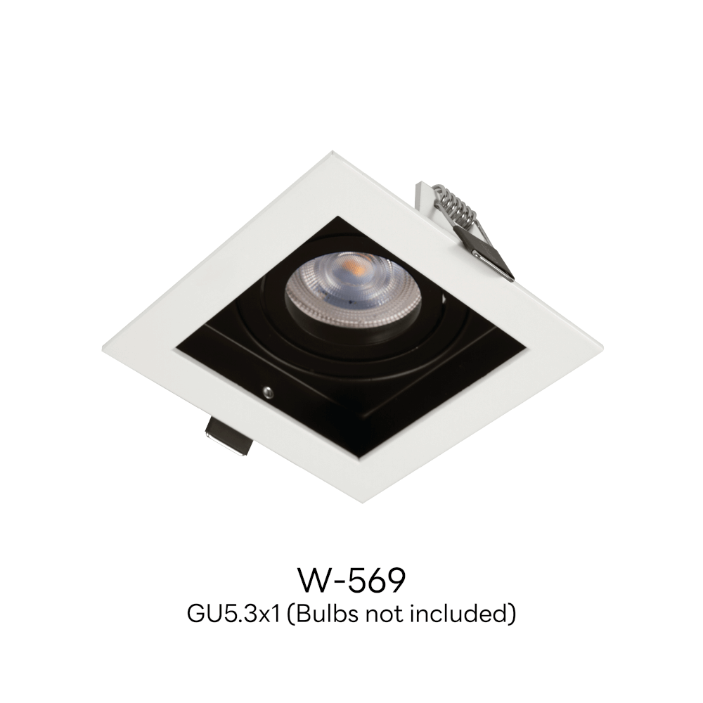 ดาวน์ไลท์ SL LIGHTING 569 สีขาว สี่เหลี่ยม