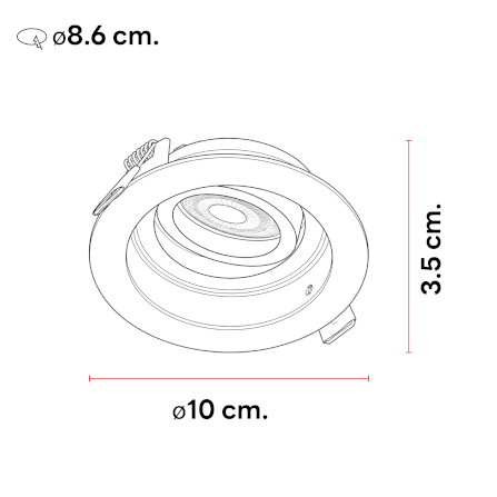 ดาวน์ไลท์ SL LIGHTING 568 ทรงกลม สีขาว_2