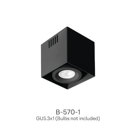 ดาวน์ไลท์ SL LIGHTING 570-1 สี่เหลี่ยม GU5.3 สีดำ_5