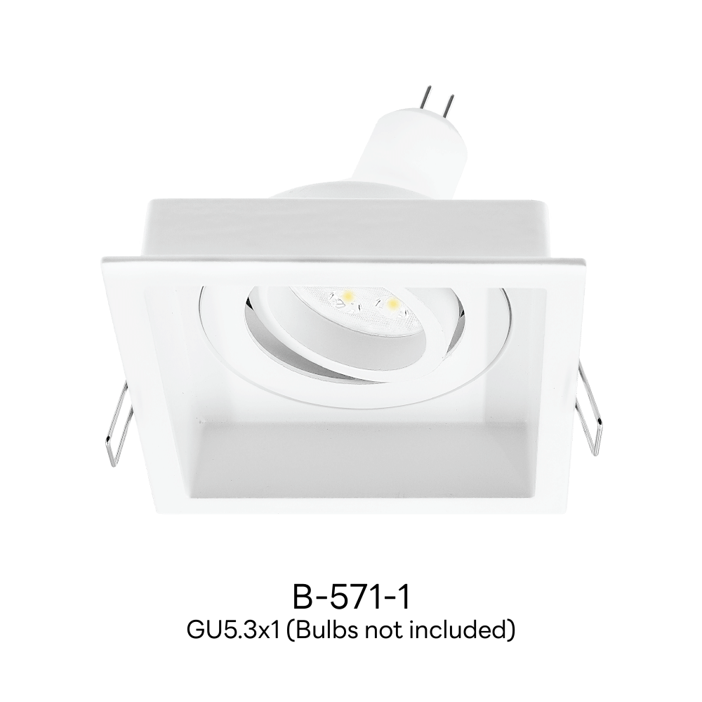 ดาวน์ไลท์ SL LIGHTING 571-1 ทรงสี่เหลี่ยม สีขาว