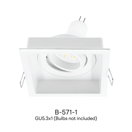 ดาวน์ไลท์ SL LIGHTING 571-1 ทรงสี่เหลี่ยม สีขาว_1