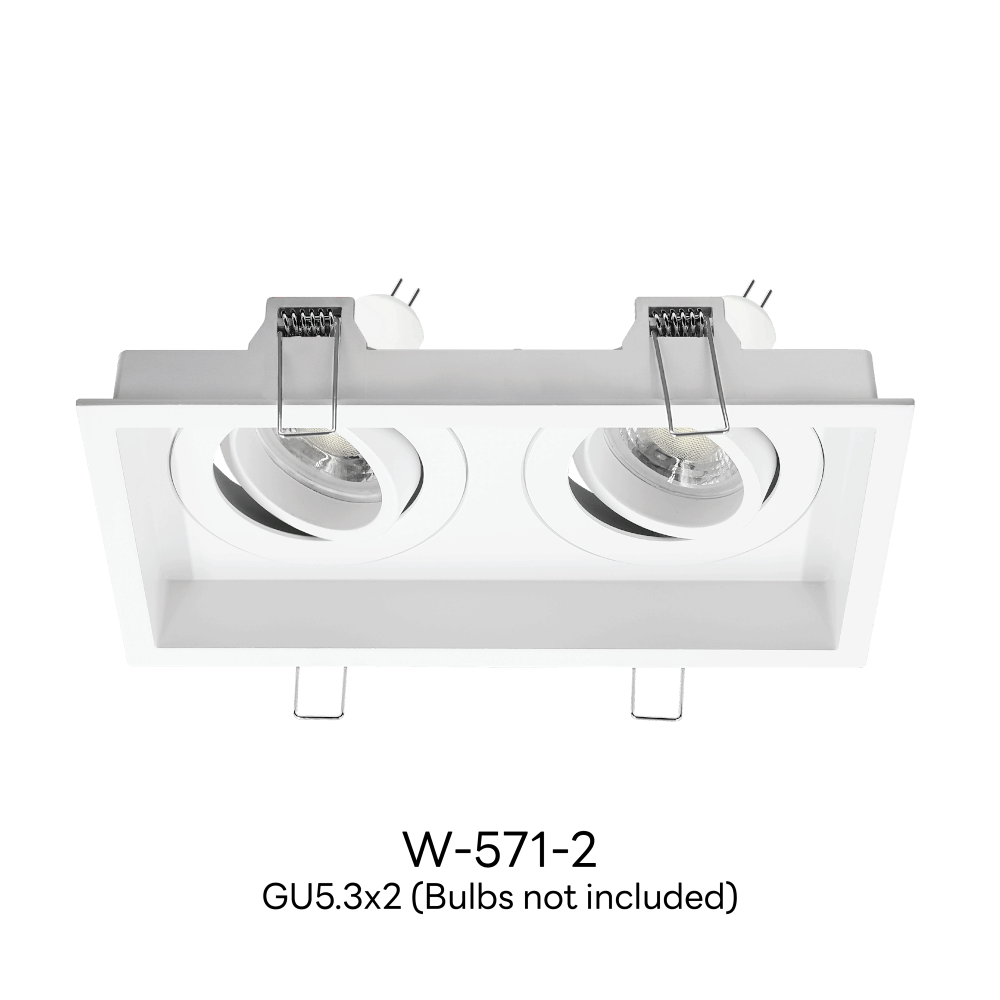 ดาวน์ไลท์ SL LIGHTING 571-2 ทรงสี่เหลี่ยม สีขาว