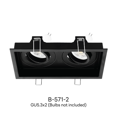 ดาวน์ไลท์ SL LIGHTING 571-2 ทรงสี่เหลี่ยม สีดำ_1