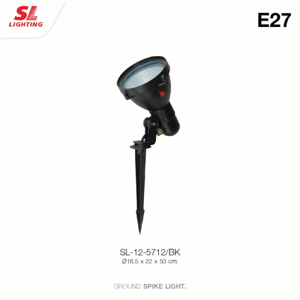 ไฟส่องต้นไม้ SL LIGHTING 5712 PAR38 E27 สีดำ