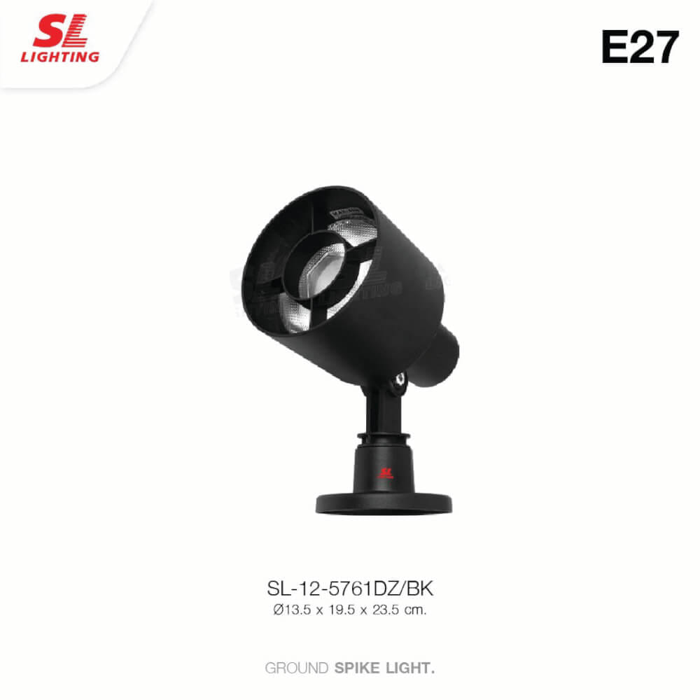 ไฟส่องต้นไม้ SL LIGHTING 5761DZ PAR38 E27 สีดำ