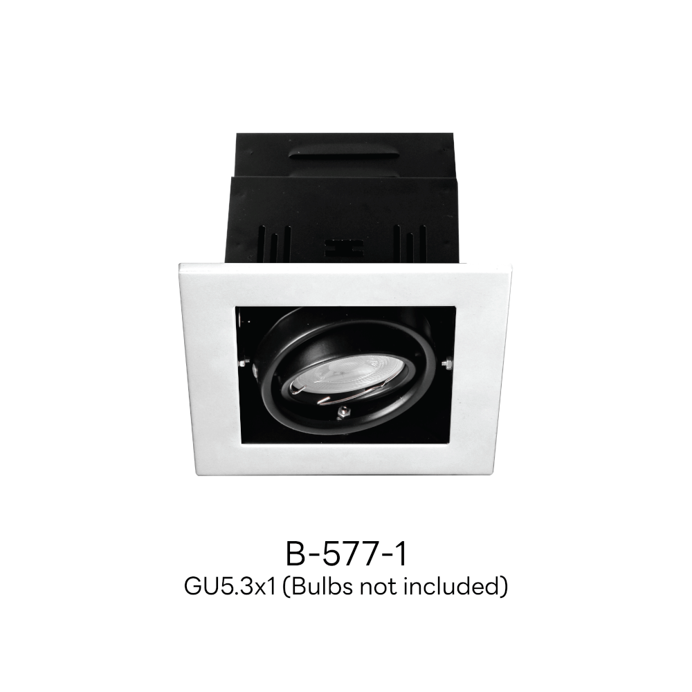 ดาวน์ไลท์ SL LIGHTING 577-1 ทรงสี่เหลี่ยม สีขาว