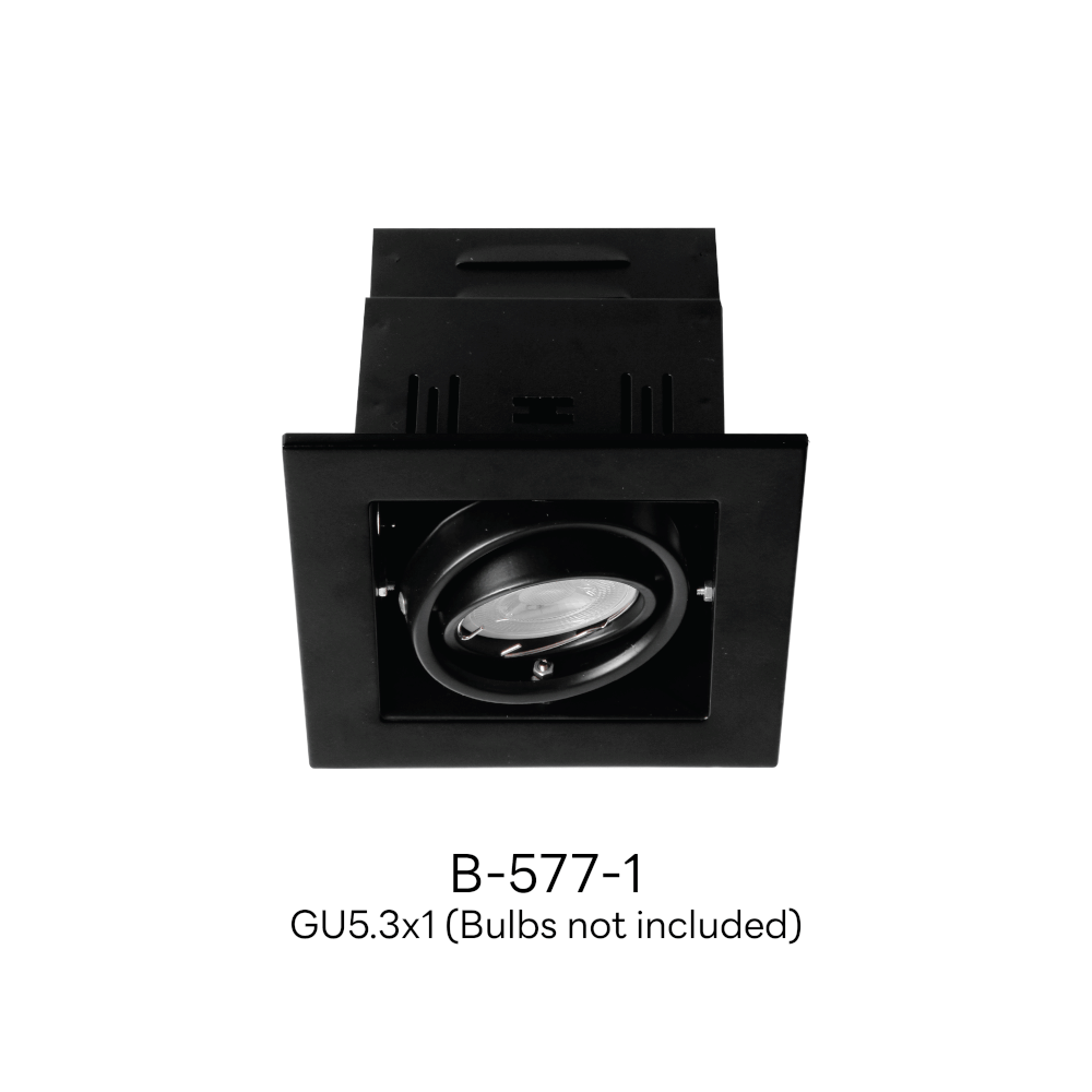 ดาวน์ไลท์ SL LIGHTING 577-1 ทรงสี่เหลี่ยม สีดำ
