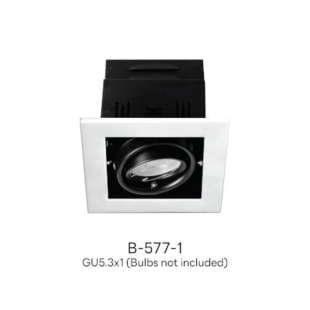 ดาวน์ไลท์ SL LIGHTING 577-1 ทรงสี่เหลี่ยม สีขาว_1