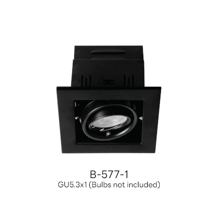 ดาวน์ไลท์ SL LIGHTING 577-1 ทรงสี่เหลี่ยม สีดำ_1