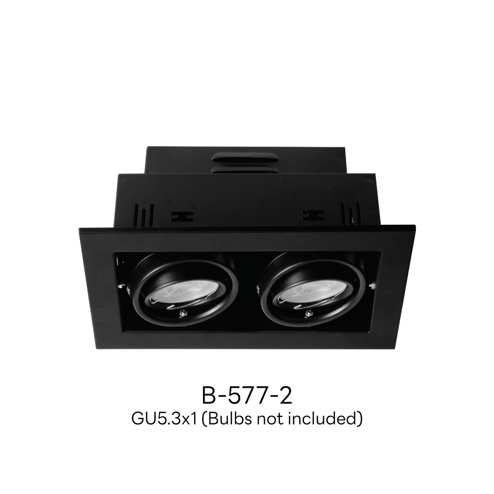 ดาวน์ไลท์ SL LIGHTING 577-2 ทรงสี่เหลี่ยม สีดำ
