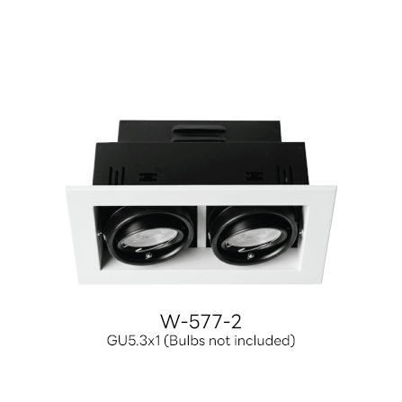 ดาวน์ไลท์ SL LIGHTING 577-2 ทรงสี่เหลี่ยม สีขาว_1