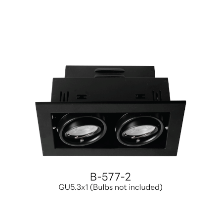 ดาวน์ไลท์ SL LIGHTING 577-2 ทรงสี่เหลี่ยม สีดำ_1