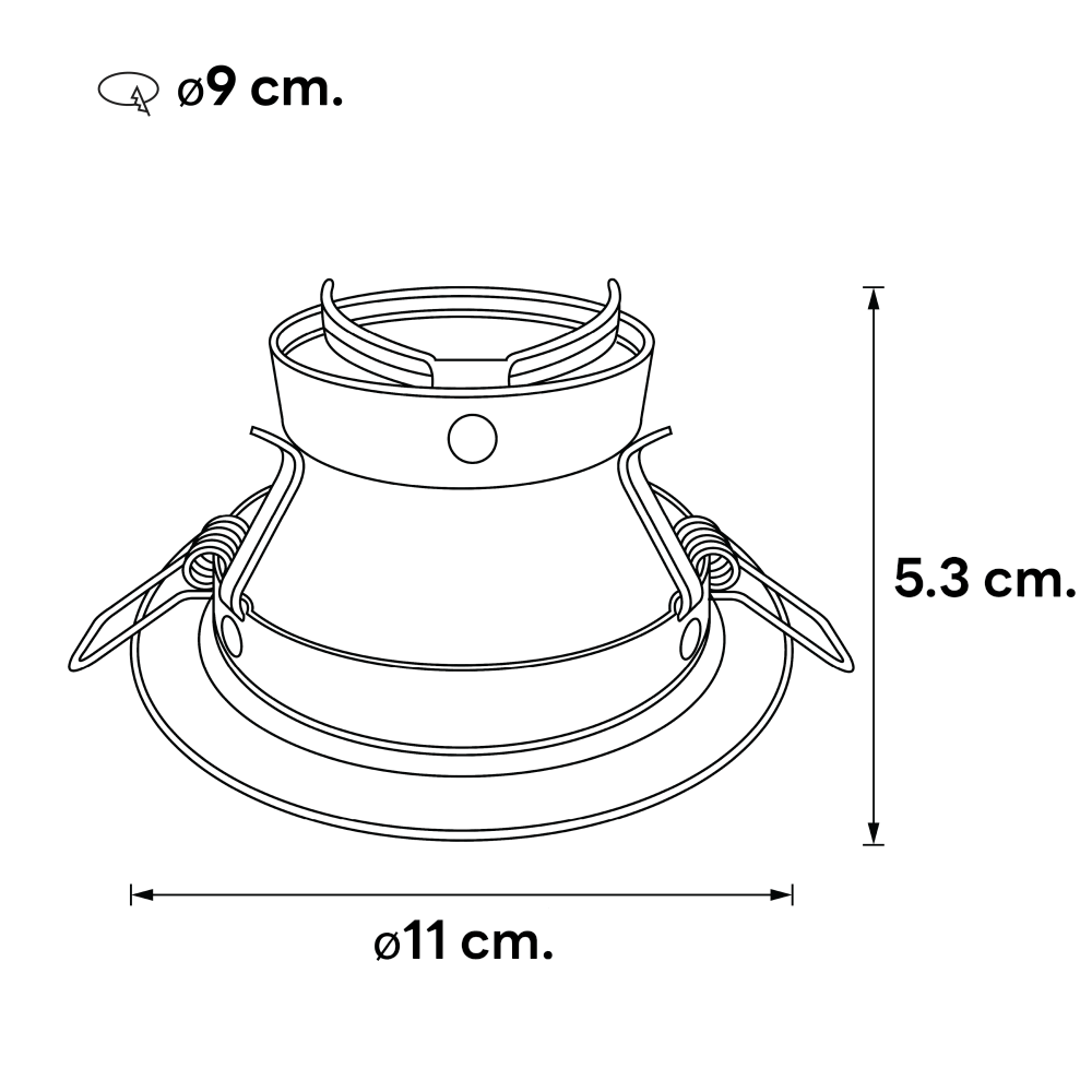 ดาวน์ไลท์ SL LIGHTING 578 ทรงกลม สีขาว