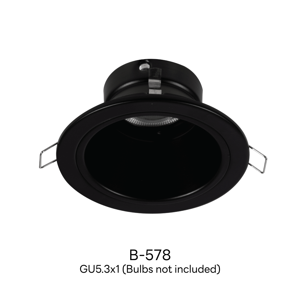 ดาวน์ไลท์ SL LIGHTING 578 ทรงกลม สีดำ