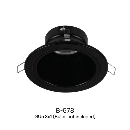 ดาวน์ไลท์ SL LIGHTING 578 ทรงกลม สีดำ_3