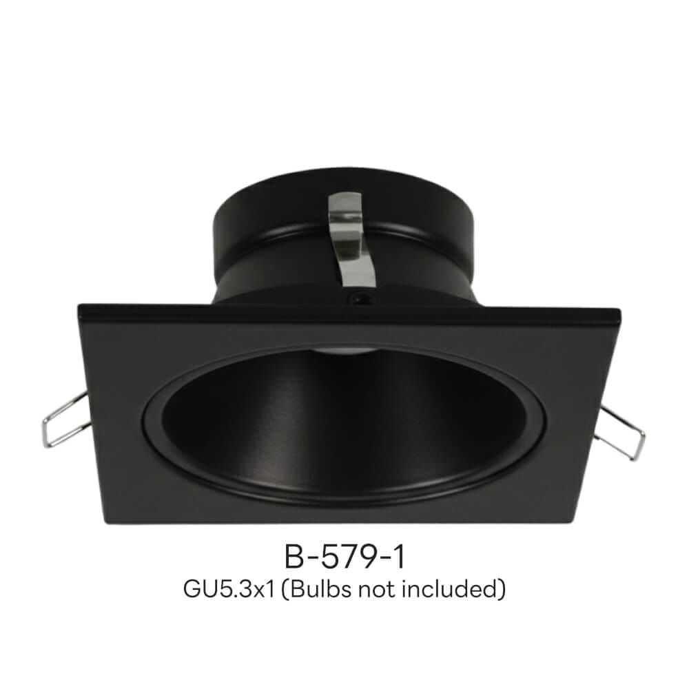 ดาวน์ไลท์ SL LIGHTING 579-1 ทรงสี่เหลี่ยม สีดำ