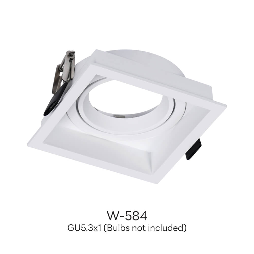 ดาวน์ไลท์ SL LIGHTING 584 สีขาว สี่เหลี่ยม