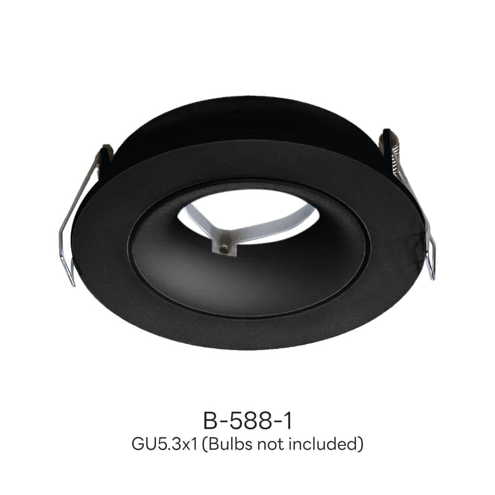 ดาวน์ไลท์ SL LIGHTING 588-1 สีดำ กลม